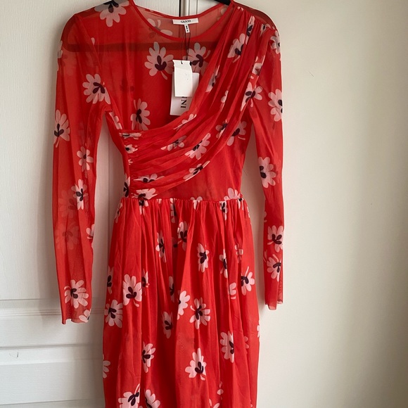GANNI Tilden Floral Dress size 8 - Picture 2 of 4
